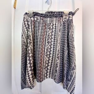 Tribal Print Mini Skirt (17 inches in length.